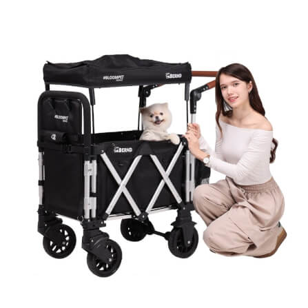 รถเข็นสัตว์เลี้ยง BERND BLOOM PET NANO - สีดำ_8